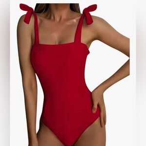 Women Lace up High Cut Bathing Suit Tummy Control Swim Suit Push up A29